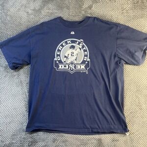 Derek Jeter 3000 Hit Tshirt Majestic XL #350